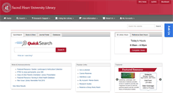 Desktop Screenshot of library.sacredheart.edu