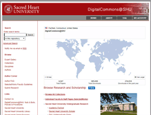Tablet Screenshot of digitalcommons.sacredheart.edu